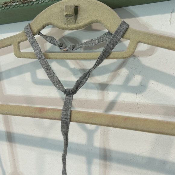 Signature 8 small women’s grey strappy chocker bralette elevated basic layer - Picture 2 of 6